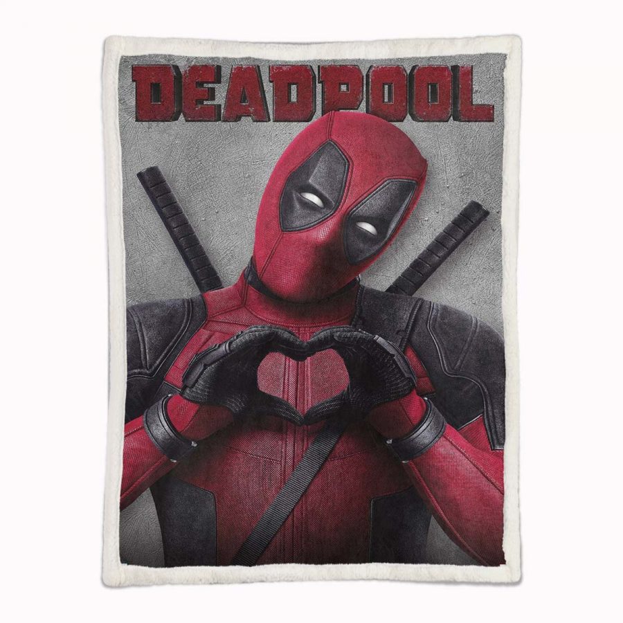 Deadpool Liebe 04 Decke - Fleecedecke – Bild 2