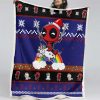 Deadpool-Einhorn 01 Decke - Fleecedecke