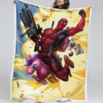Deadpool Einhorn 02 Decke – Fleecedecke