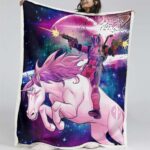 Deadpool Einhorn 03 Decke – Fleecedecke