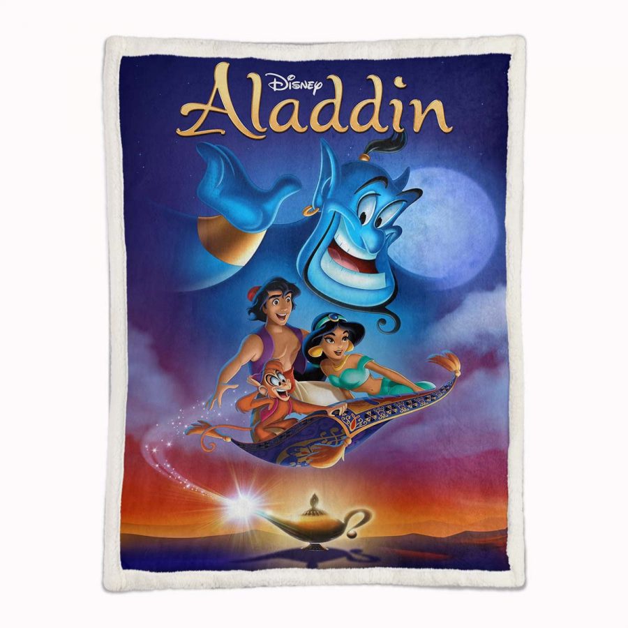 Disney Aladdin Alle Charaktere Decke - Fleecedecke – Bild 2