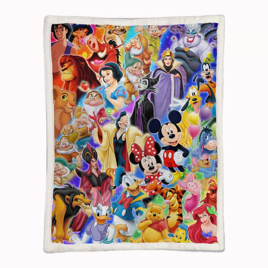 Disney Alle Charaktere 1005 Decke - Fleecedecke – Bild 2
