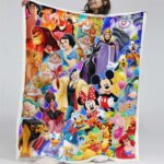 Disney Alle Charaktere 1005 Decke – Fleecedecke