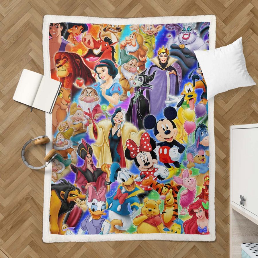 Disney Alle Charaktere 1005 Decke - Fleecedecke – Bild 3