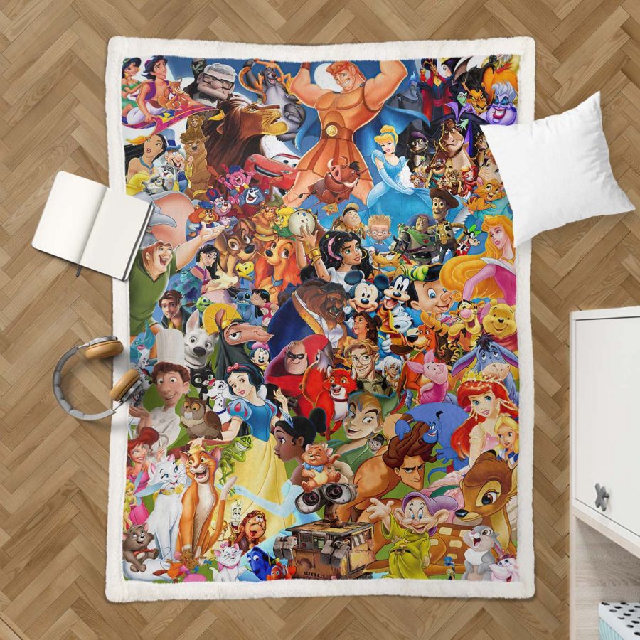 Disney Alle Charaktere 1008 Decke - Fleecedecke – Bild 3