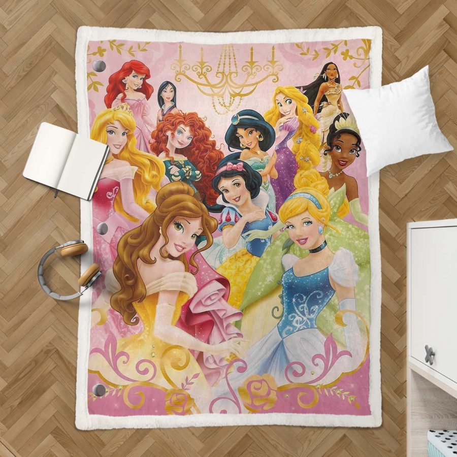 Disney Alle Prinzessinnen 1002 Decke - Fleecedecke – Bild 3