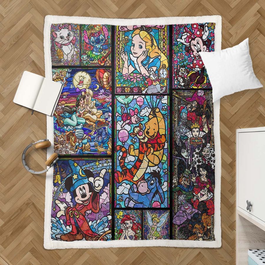 Disney Alle Prinzessinnen 1003 Decke - Fleecedecke – Bild 3
