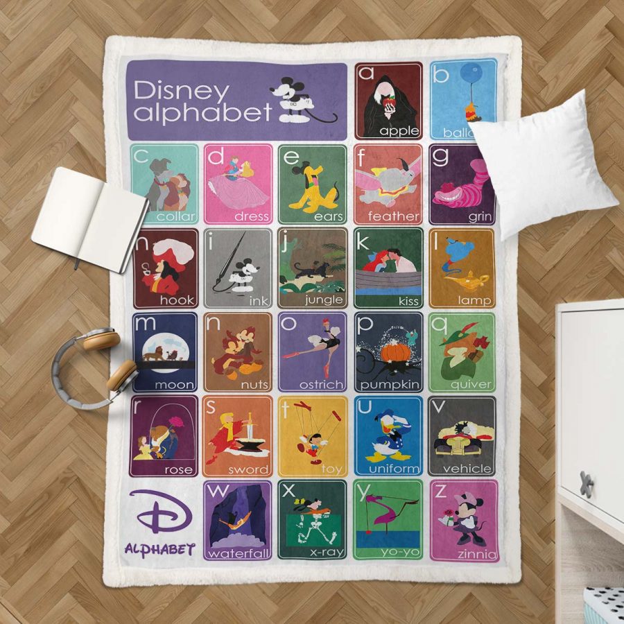 Disney-Alphabet Decke - Fleecedecke – Bild 3