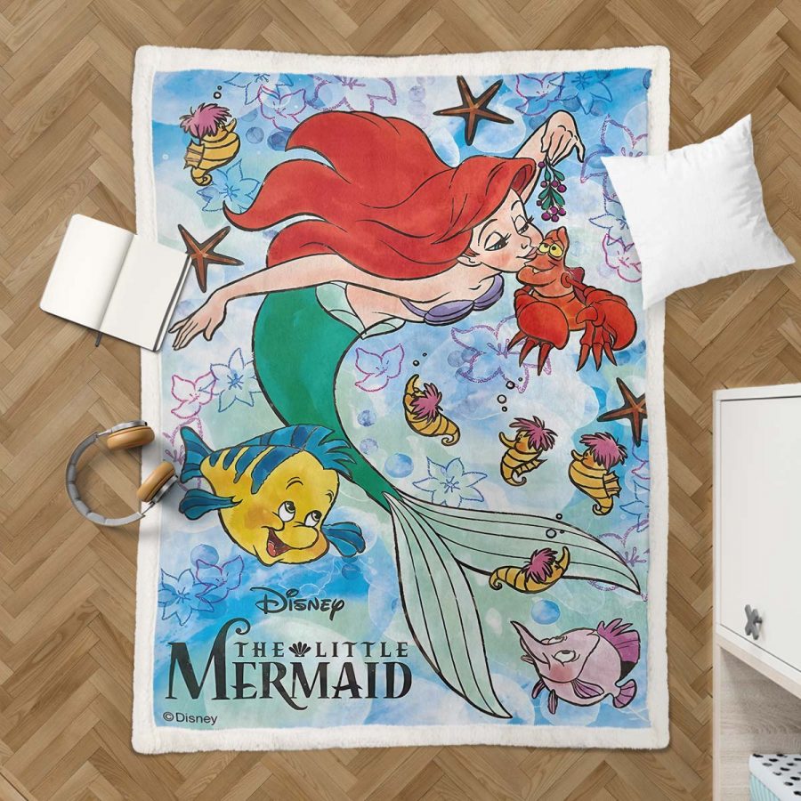 Disney Arielle, die Meerjungfrau 01 Decke - Fleecedecke – Bild 3