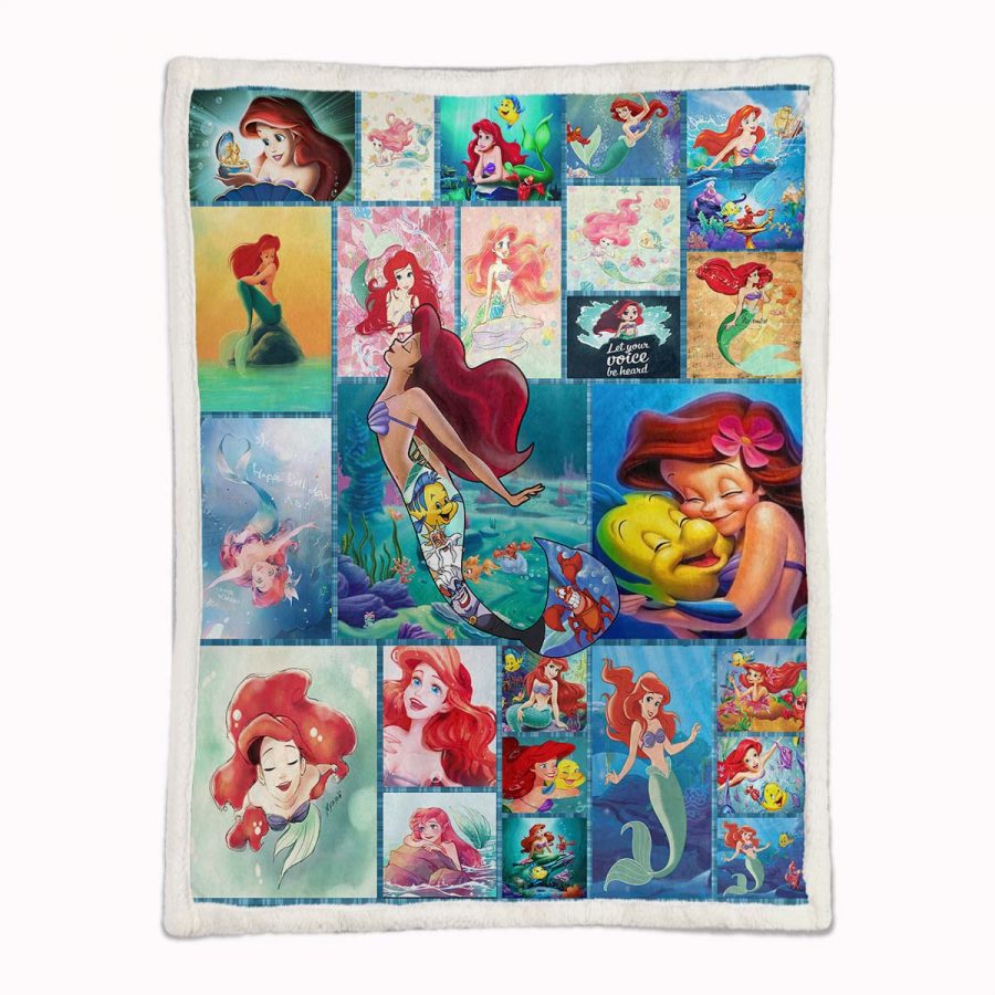 Disney Arielle, die Meerjungfrau 02 Decke - Fleecedecke – Bild 2