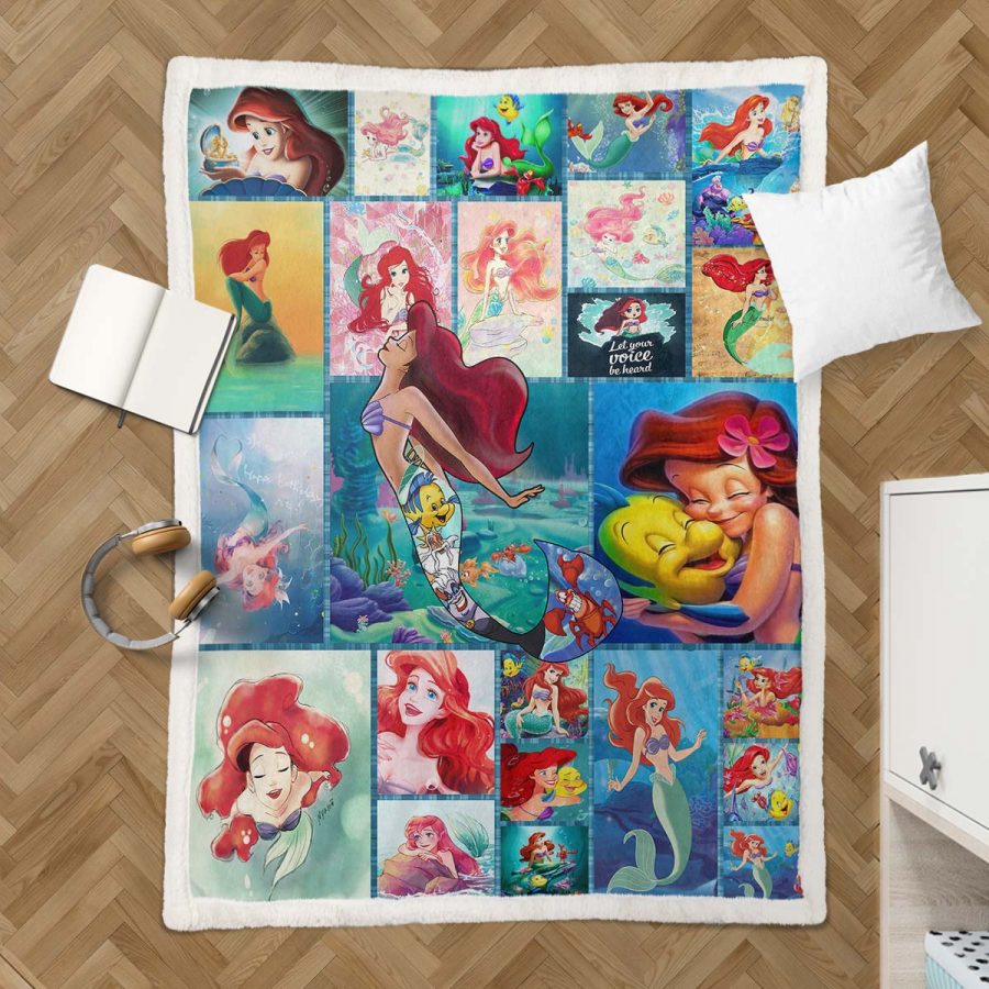 Disney Arielle, die Meerjungfrau 02 Decke - Fleecedecke – Bild 3