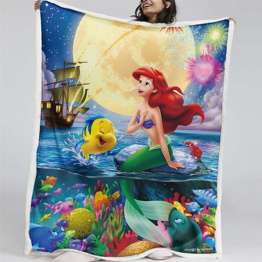 Disney Arielle, die Meerjungfrau 05 Decke - Fleecedecke