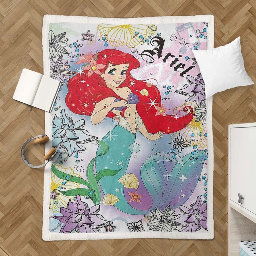 Disney Arielle, die Meerjungfrau 3 Decke - Fleecedecke – Bild 3