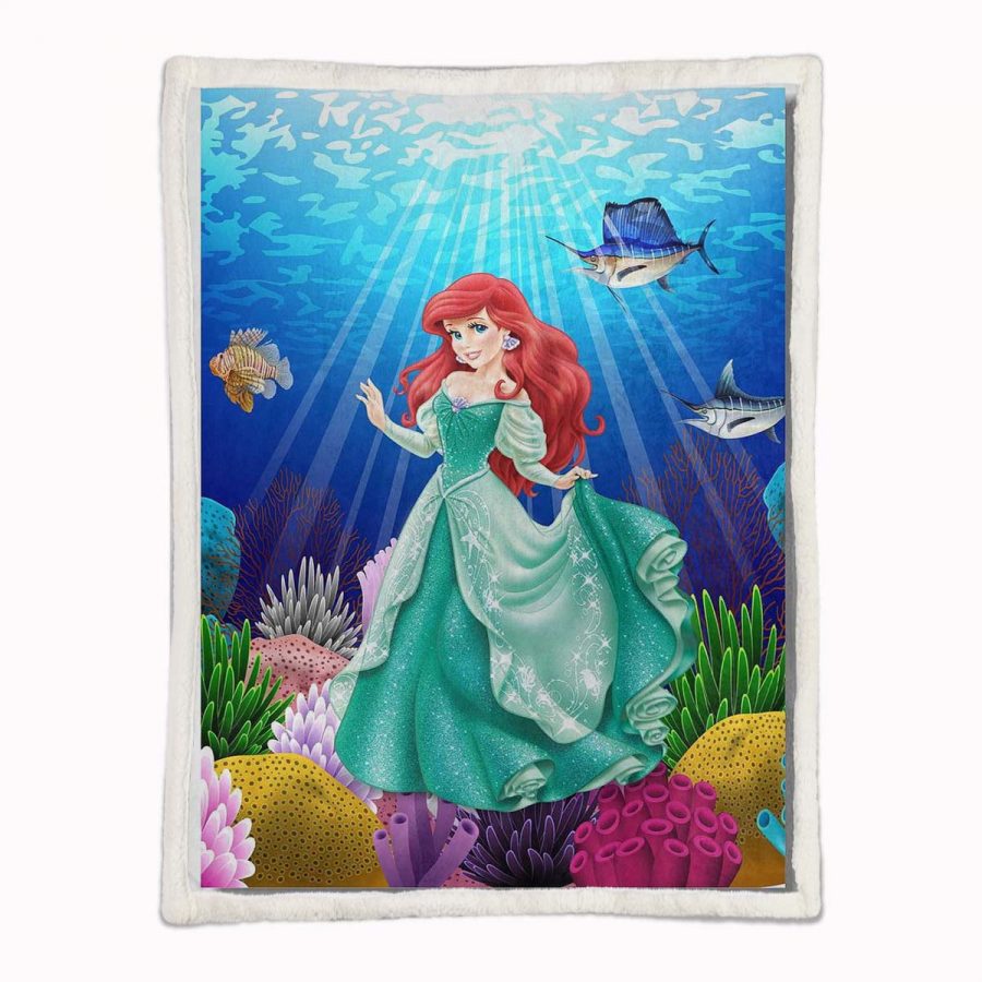 Disney Arielle, die Meerjungfrau 4 Decke - Fleecedecke – Bild 2