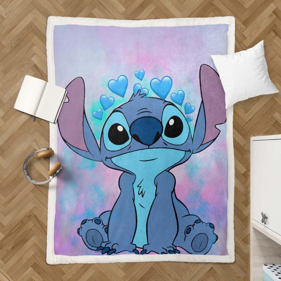 Disney Lilo und Stitch Figur 01 Decke - Fleecedecke – Bild 3