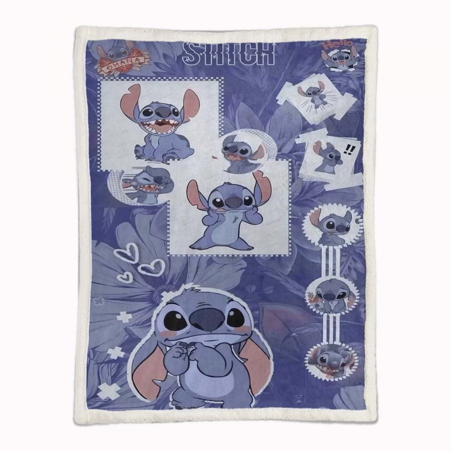 Disney Lilo und Stitch Figur 02 Decke - Fleecedecke – Bild 2