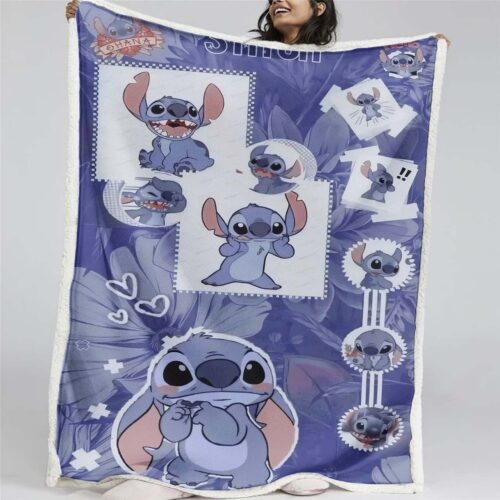 Disney Lilo und Stitch Figur 02 Decke - Fleecedecke