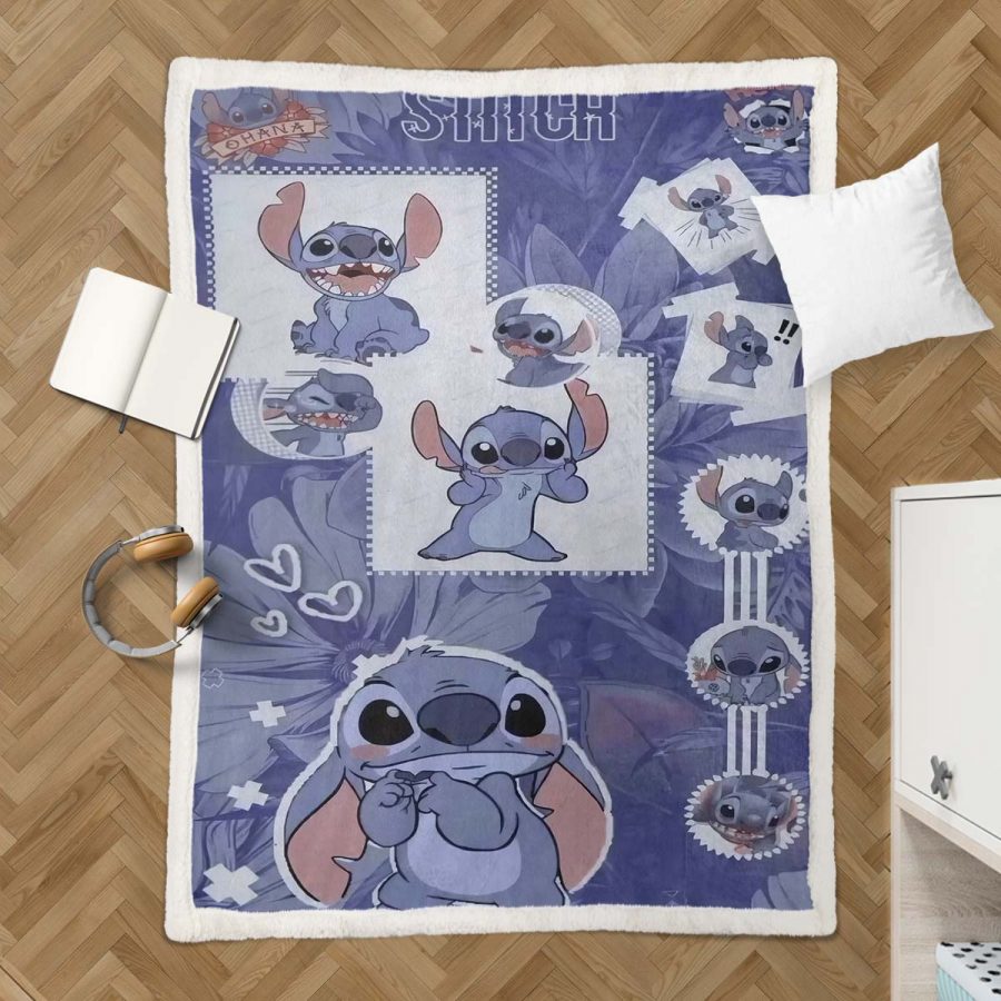 Disney Lilo und Stitch Figur 02 Decke - Fleecedecke – Bild 3