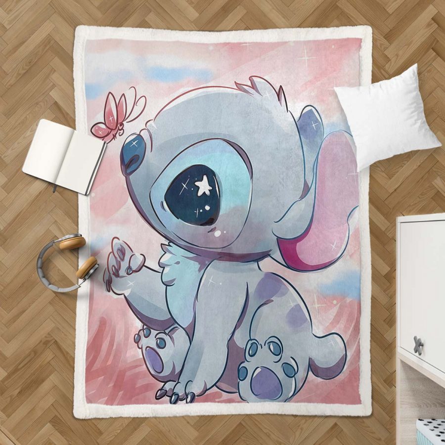 Disney Lilo und Stitch Figur 03 Decke - Fleecedecke – Bild 3