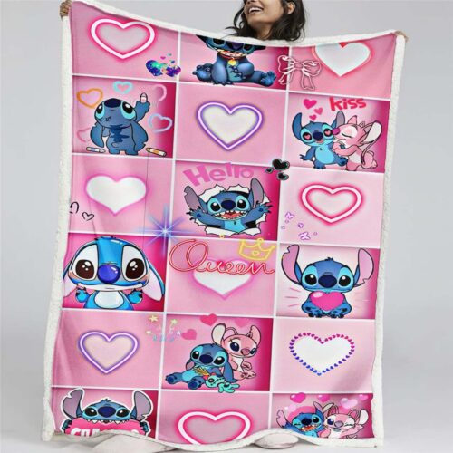 Disney Lilo und Stitch Figur 05 Decke - Fleecedecke
