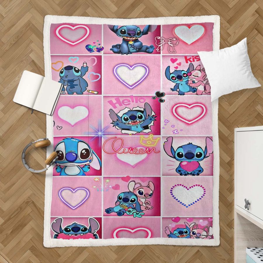 Disney Lilo und Stitch Figur 05 Decke - Fleecedecke – Bild 3