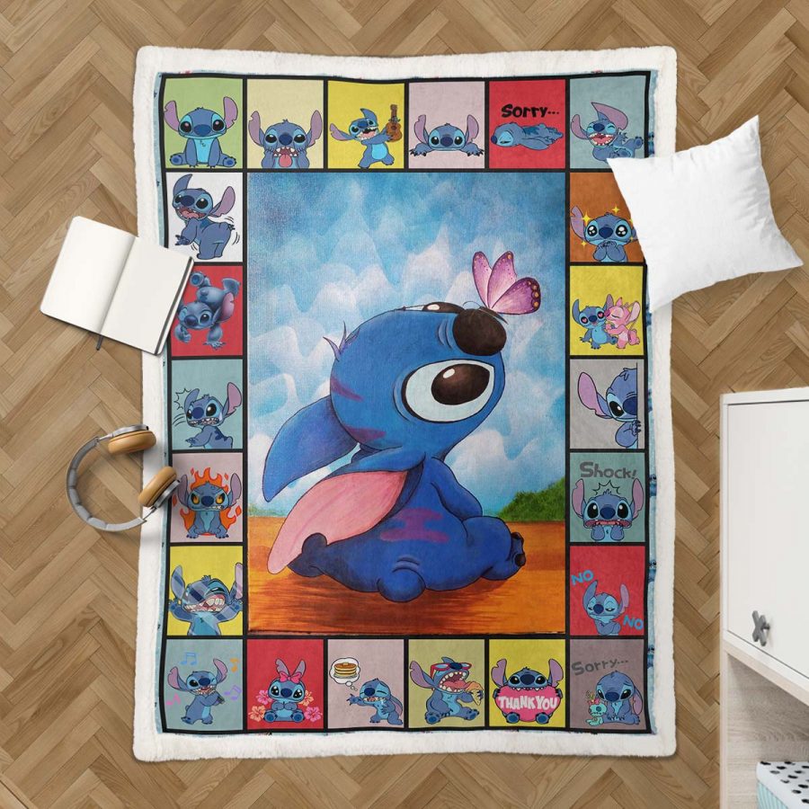 Disney Lilo und Stitch Figur 07 Decke - Fleecedecke – Bild 3