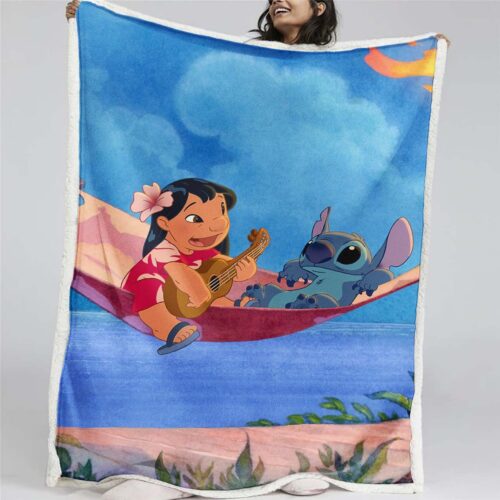 Disney Lilo und Stitch Figur 09 Decke - Fleecedecke