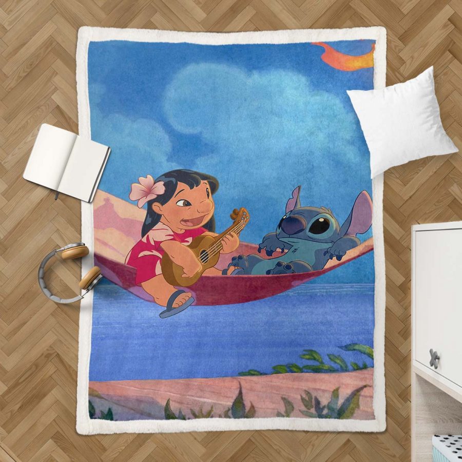 Disney Lilo und Stitch Figur 09 Decke - Fleecedecke – Bild 3