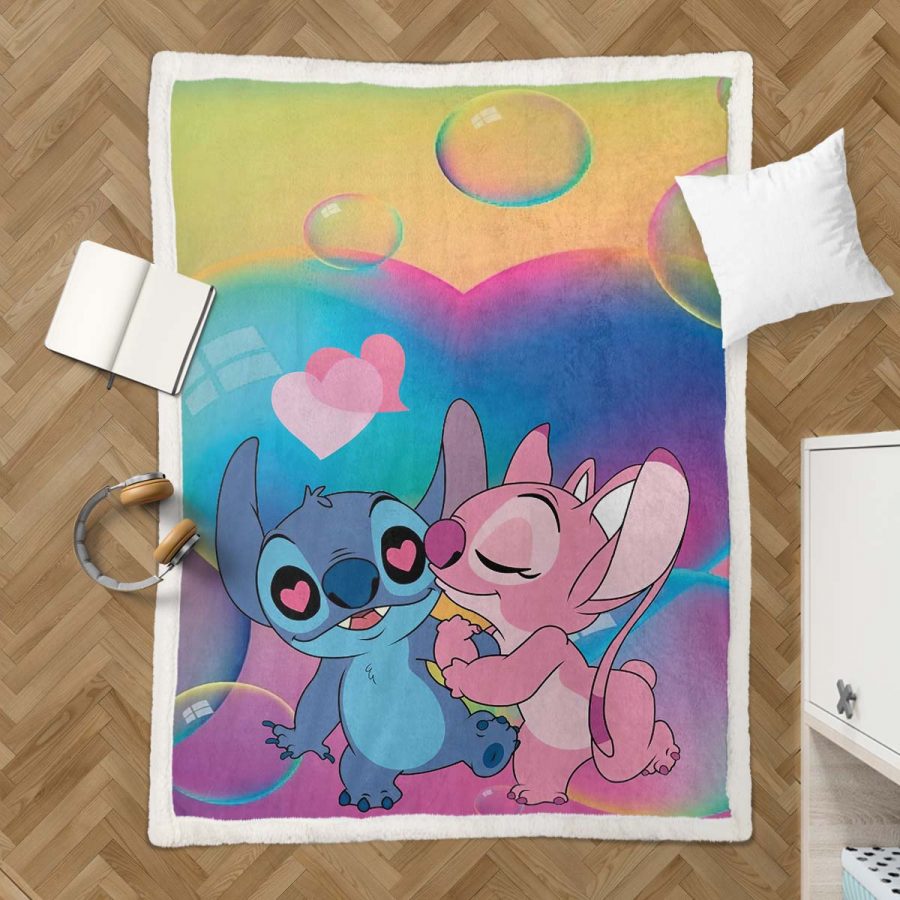 Disney Lilo und Stitch Figur 11 Decke - Fleecedecke – Bild 3