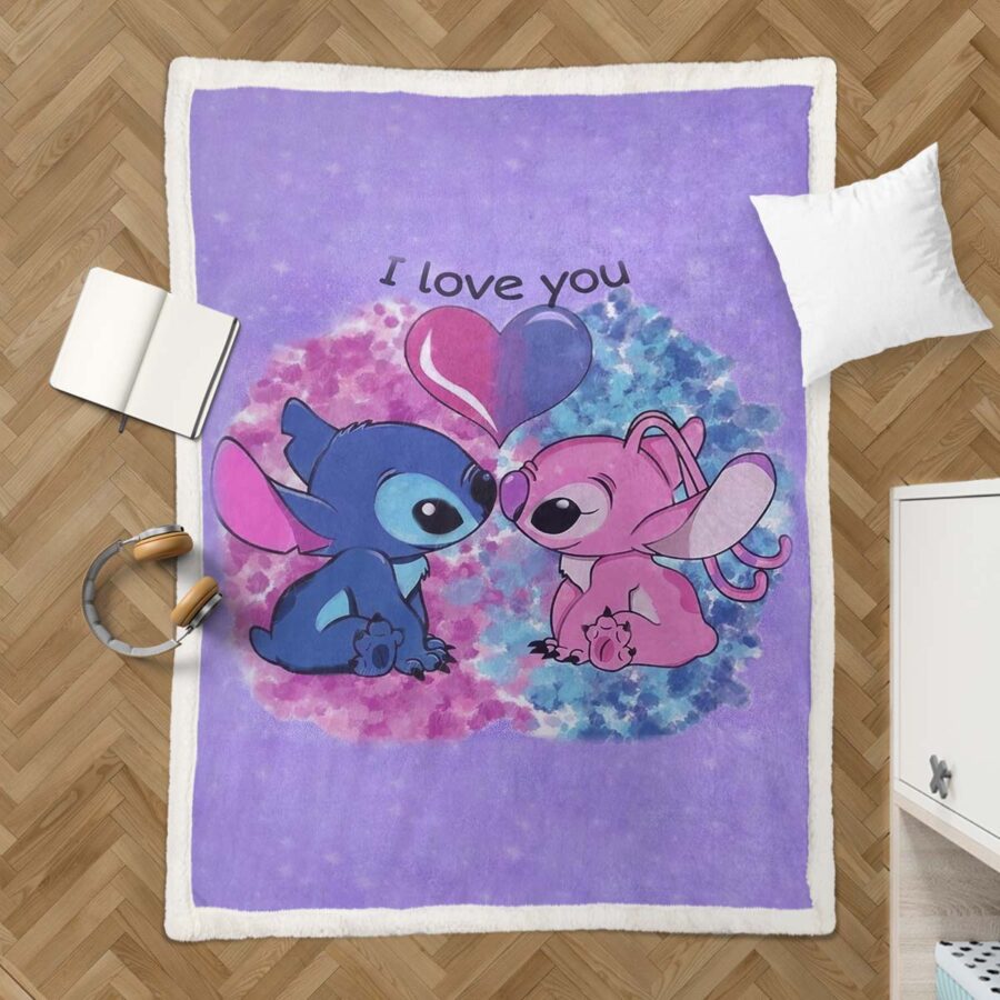 Disney Lilo und Stitch Figur 12 Decke - Fleecedecke – Bild 3