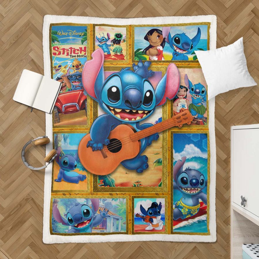 Disney Lilo und Stitch Figur 14 Decke - Fleecedecke – Bild 3
