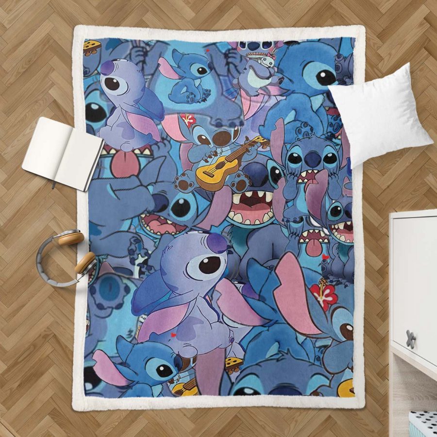 Disney Lilo und Stitch Figur 15 Decke - Fleecedecke – Bild 3