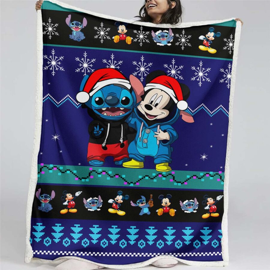 Disney Lilo und Stitch Figur 16 Decke - Fleecedecke