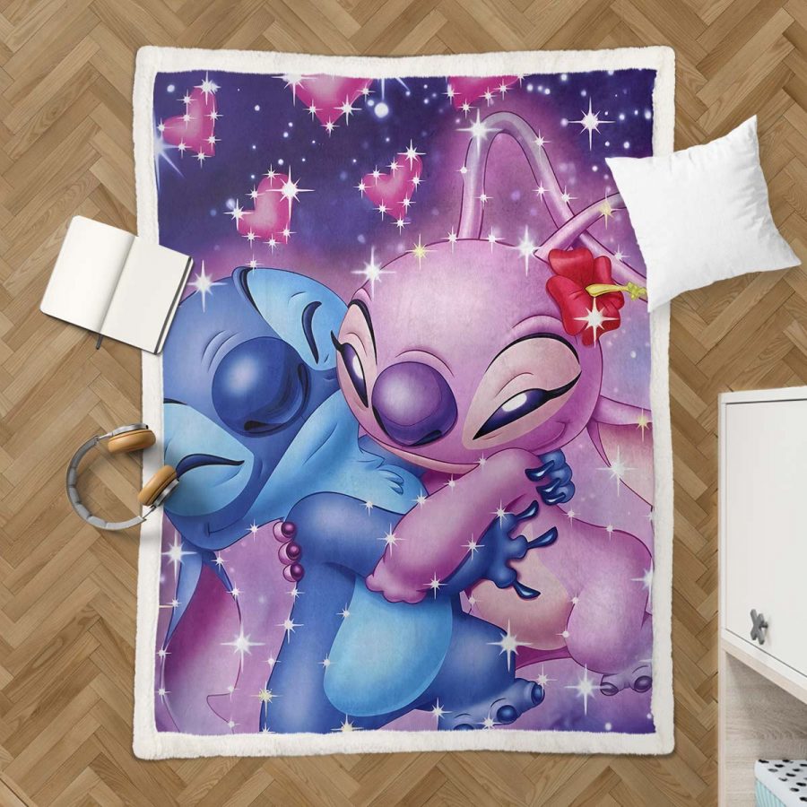 Disney Lilo und Stitch Figuren 18 Decke - Fleecedecke – Bild 3