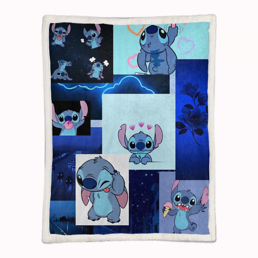 Disney Lilo und Stitch Figuren 19 Decke - Fleecedecke – Bild 2