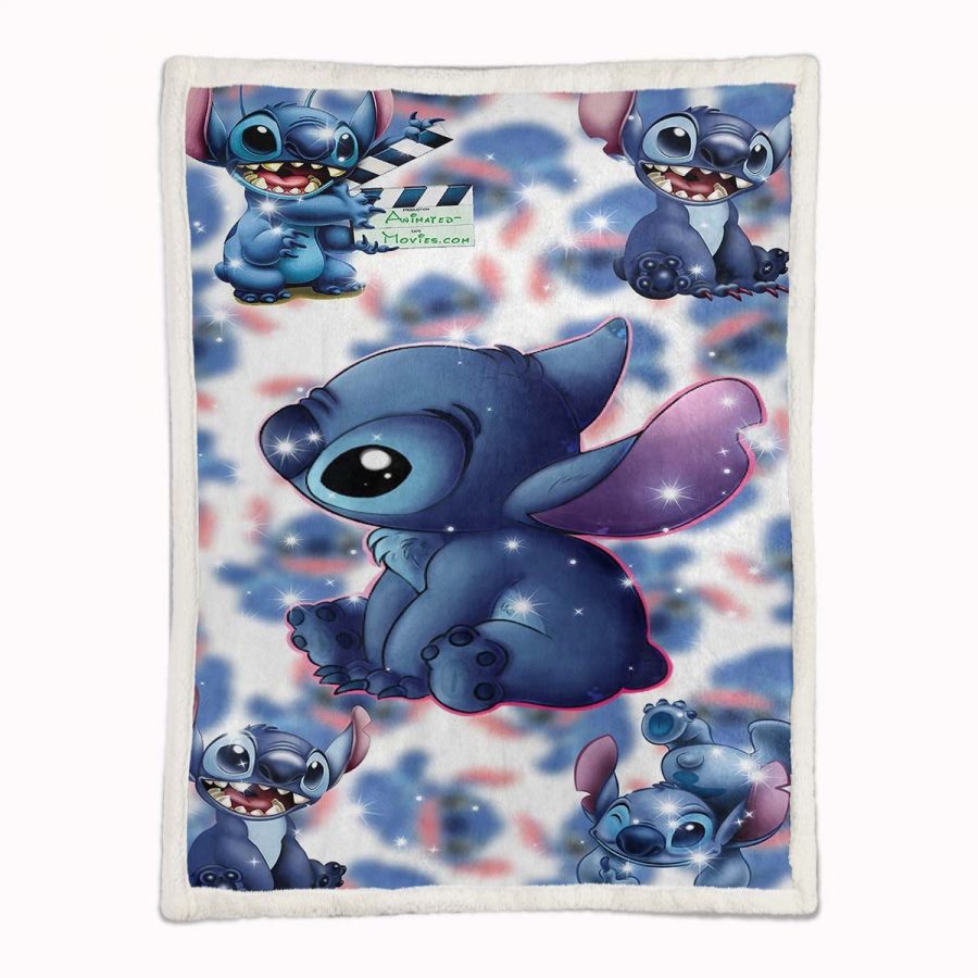 Disney Lilo und Stitch Figuren 22 Decke - Fleecedecke – Bild 2
