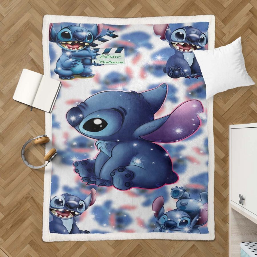 Disney Lilo und Stitch Figuren 22 Decke - Fleecedecke – Bild 3