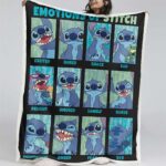 Disney Lilo und Stitch Figuren 24 Decke – Fleecedecke