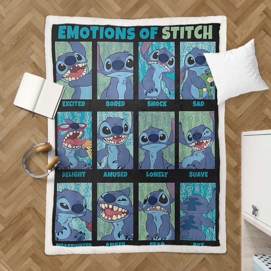 Disney Lilo und Stitch Figuren 24 Decke - Fleecedecke – Bild 3