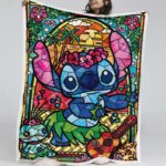 Disney Lilo und Stitch Figuren 26 Decke – Fleecedecke