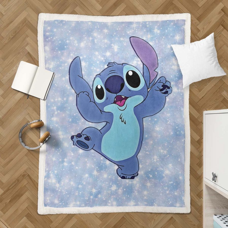 Disney Lilo und Stitch Figuren 29 Decke - Fleecedecke – Bild 3