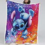 Disney Lilo und Stitch Figuren 30 Decke – Fleecedecke