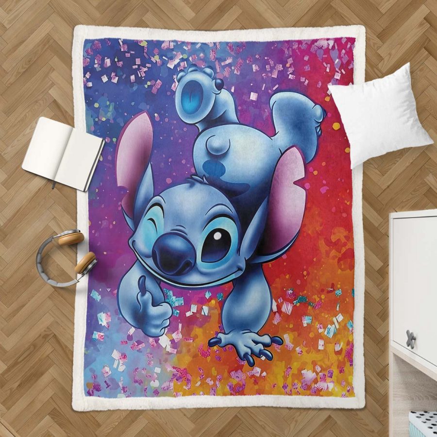 Disney Lilo und Stitch Figuren 30 Decke - Fleecedecke – Bild 3