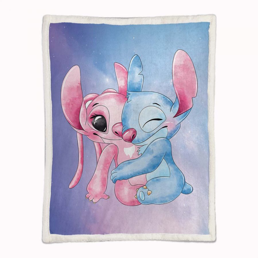 Disney Lilo und Stitch Figuren 31 Decke - Fleecedecke – Bild 2