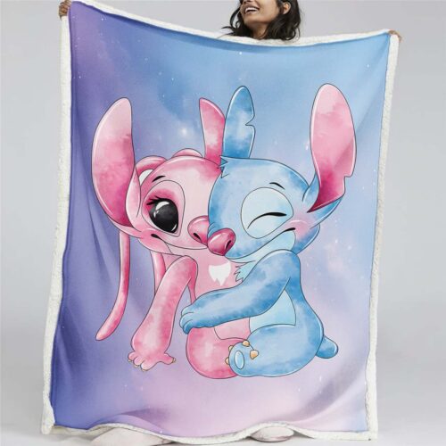 Disney Lilo und Stitch Figuren 31 Decke - Fleecedecke