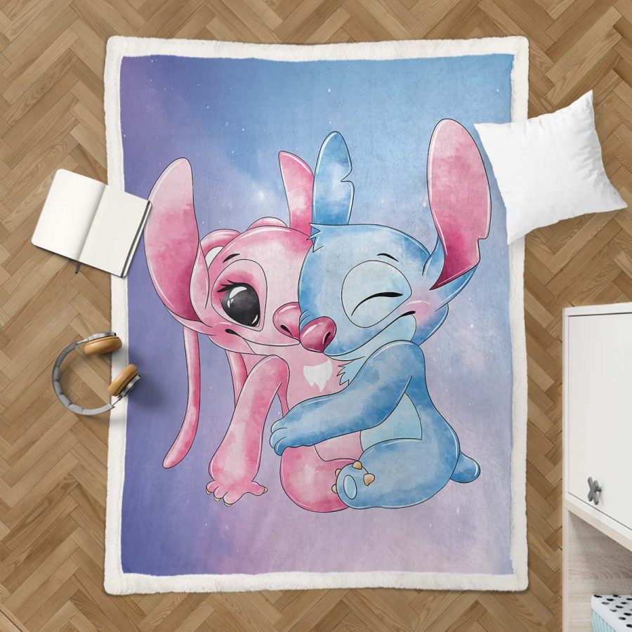 Disney Lilo und Stitch Figuren 31 Decke - Fleecedecke – Bild 3