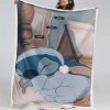 Disney Lilo und Stitch Figuren Schlafen 20 Decke - Fleecedecke