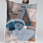 Disney Lilo und Stitch Figuren Schlafen 20 Decke – Fleecedecke
