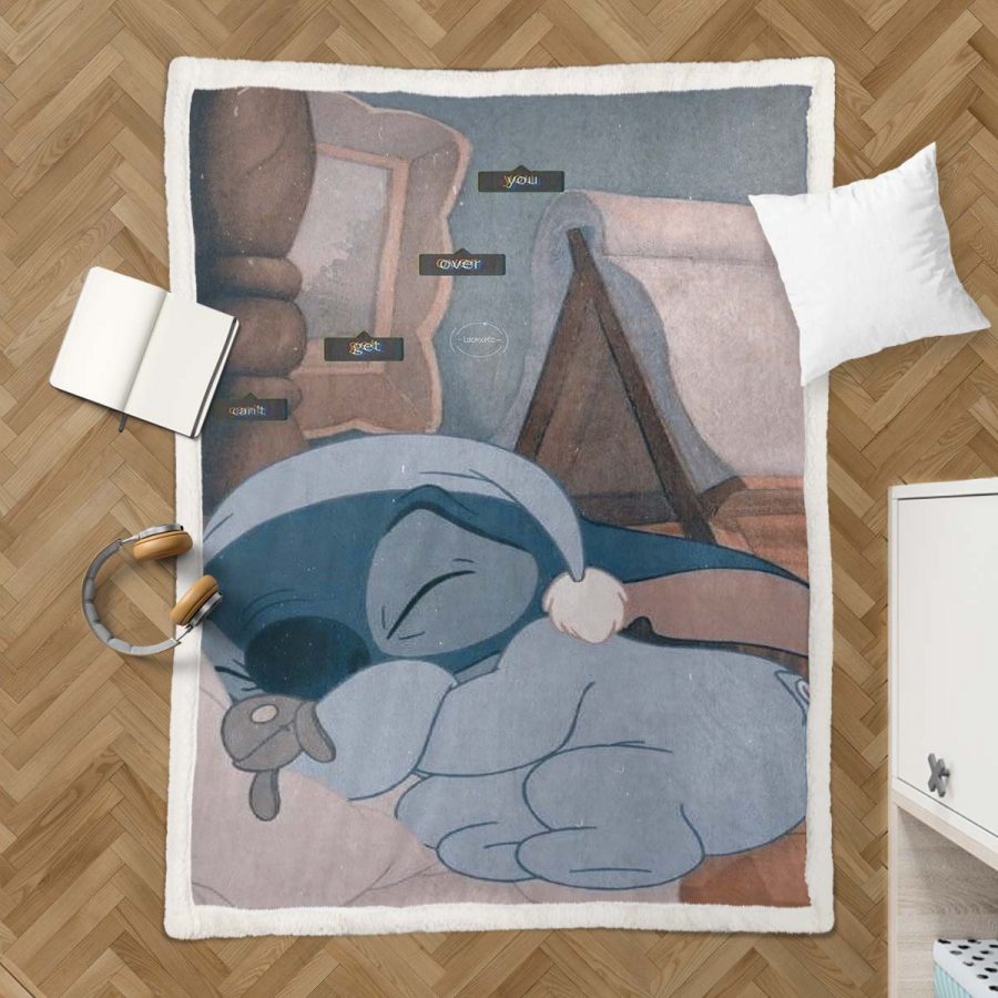 Disney Lilo und Stitch Figuren Schlafen 20 Decke - Fleecedecke – Bild 3