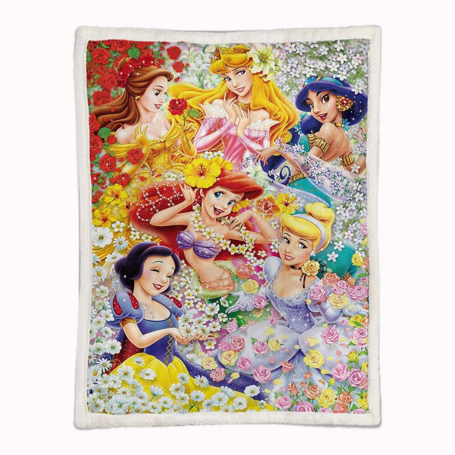 Disney Prinzessin 14 Decke - Fleecedecke – Bild 2